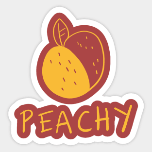 Peachy Sticker